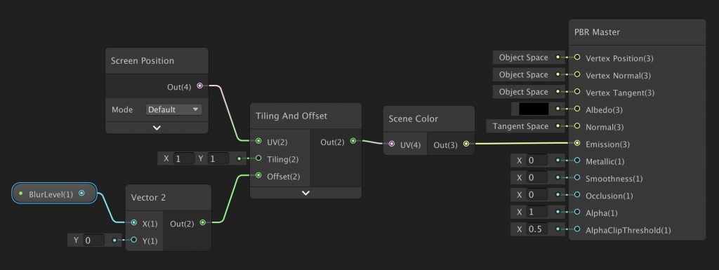 Blur Shader using Shader Graph in Unity3D - codinBlack